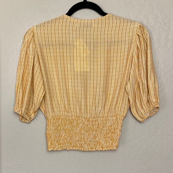 Faithfull the Brand Ceretti Check Desert Oma Top, Size 2 - Picture 6 of 10